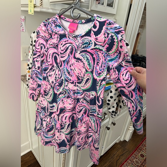 Lilly Pulitzer Arlette dress and matching leggings size large kids *read - Picture 3 of 8